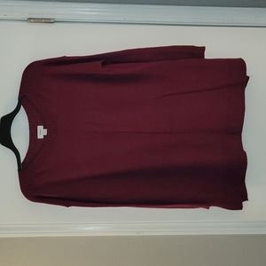 Old Navy Leggings Sweater, XL, Burgundy